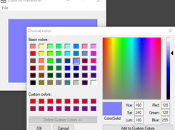 Color to Waveform - color picker