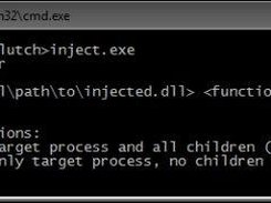 CLI injector usage screen