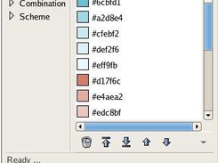 ColorCombinate dialog used as palette viewer