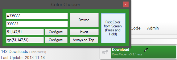 Color Picker Download Sourceforge Net It can create any color your pc's graphics can render. color picker download sourceforge net