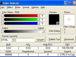 Color Selector 3 - Main Screen