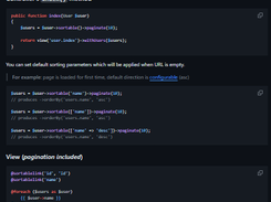Column sorting for Laravel Screenshot 1