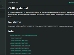 Combinatorics.jl Screenshot 1