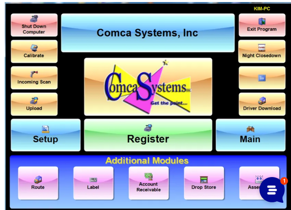 Comca Systems Cleaners POS Screenshot 1