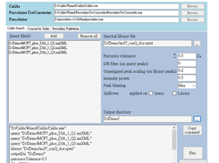 User interface of CalibrWizard