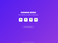 Coming Soon Page Screenshot 1