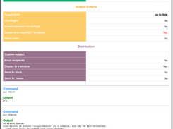 Scheduled and distributed command log view