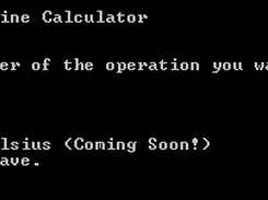 The main area of Command Line Calculator.