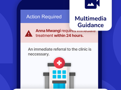 Frontline workers get decision support with multimedia guidance and referrals