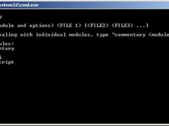 Command line interface.