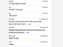 Free Comment System jQuery/Ajax V1 Screenshot 1