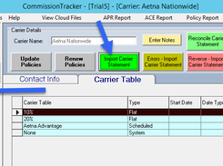 Import Carrier Statments in CSV or Excel Format