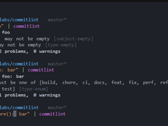 commitlint Screenshot 1