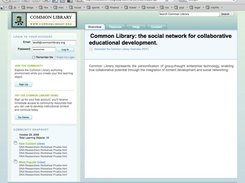 The default login screen for Common Library.