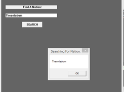 Screenshot #1:  Search Feature