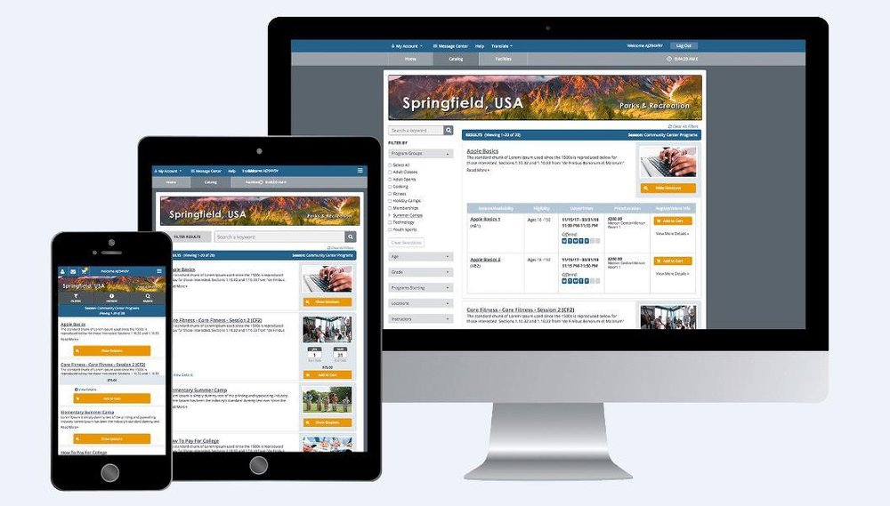 CommunityPass Software on Desktop and Mobile Devices