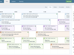 Commusoft technician schedule on web.