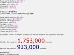 Resultado de Batalla usando el compactador