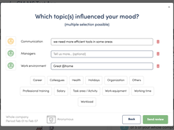 Mood barometer Topics - Step 2 