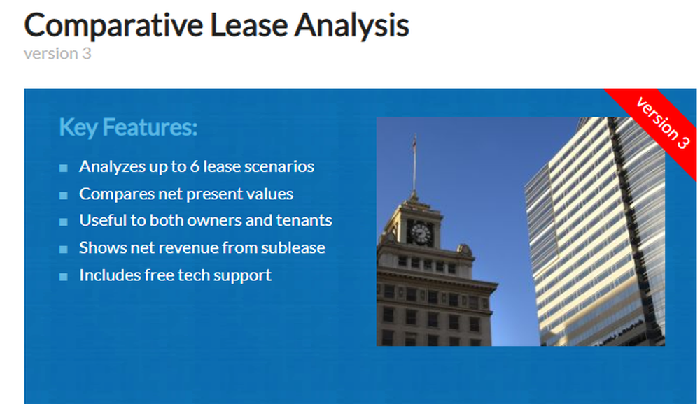 Comparative Lease Analysis Screenshot 1