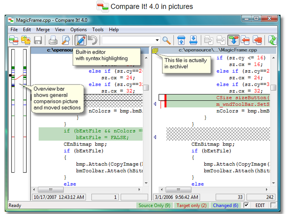 comparing it