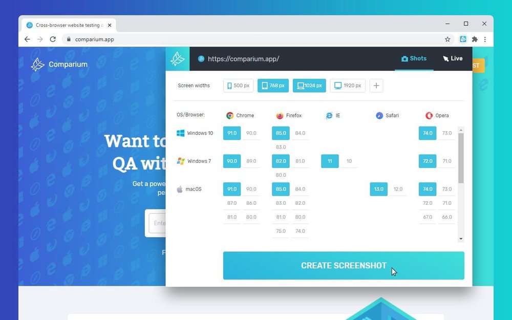 Comparium Screenshot 1
