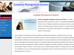 Complain Management - Landing Page