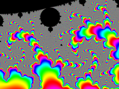 Mandelbrot set with unusual coloring