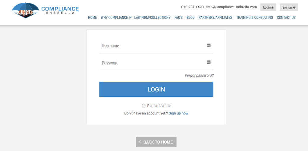 Compliance Umbrella Screenshot 1