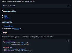 Compojure Screenshot 1