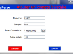 Ajouter Compte bancaire
