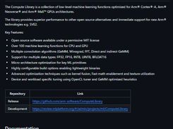 Compute Library Screenshot 1