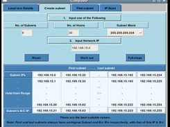 Best Subnet choice-tabular column