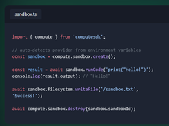 ComputeSDK Screenshot 1