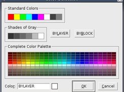 Color selection dialog