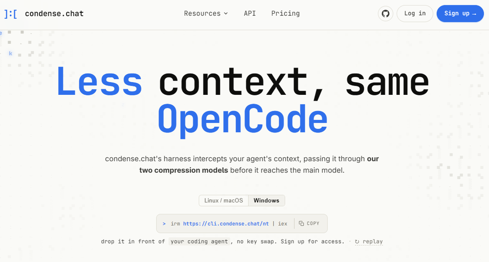 condense.chat Screenshot 1