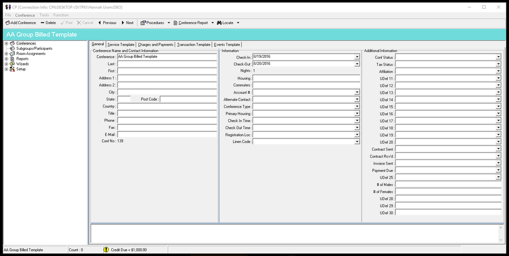 Conference Programmer Screenshot 1