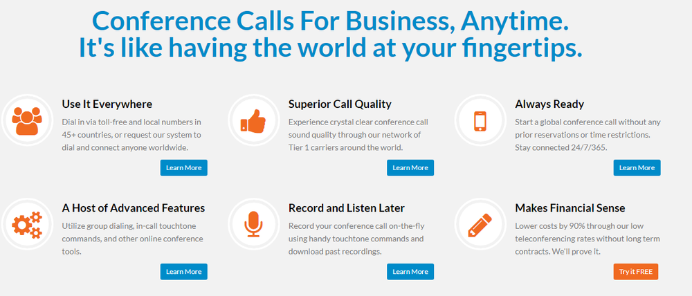 ConferenceCalls.com Screenshot 1