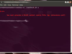 Error - provide a config file