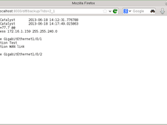 Diff view of selected backups