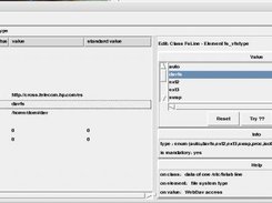 fstab configuration screen (from fstab example model)