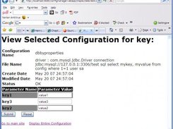 view/ change database configuration