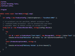 Confluent's .NET Client for Apache Kafka Screenshot 1
