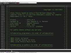 Lib CONIO (conio_am.h) GCC C++ Screenshot 1