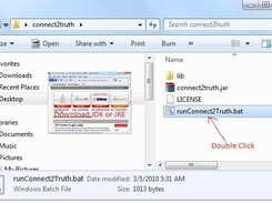 1.Download connect2truth.zip,unzip and runConnect2truth.bat