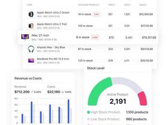 Know what’s selling and what isn’t, see your stock levels daily, and reorder on time with intelligent forecasts.