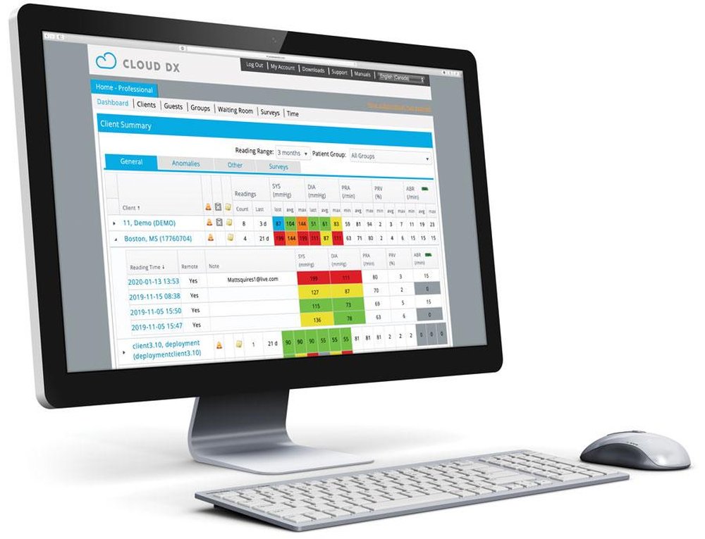 Cloud DX Connected Health Screenshot 1