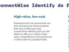 ConnectWise Identify Assessment Screenshot 1