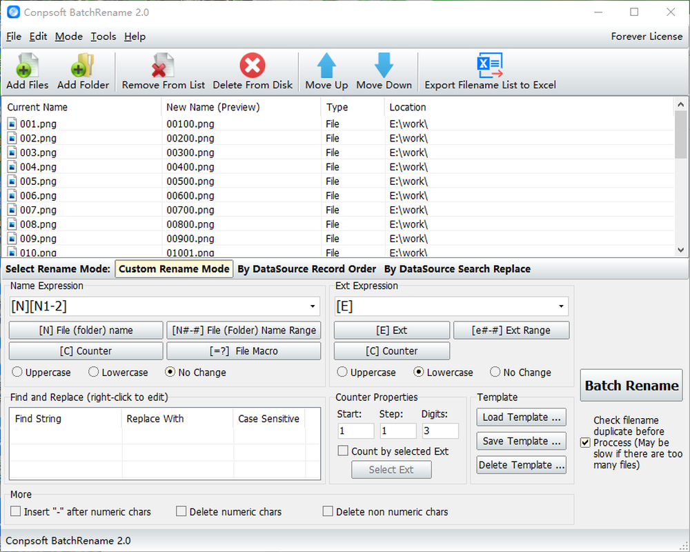 Conpsoft BatchRename Screenshot 1