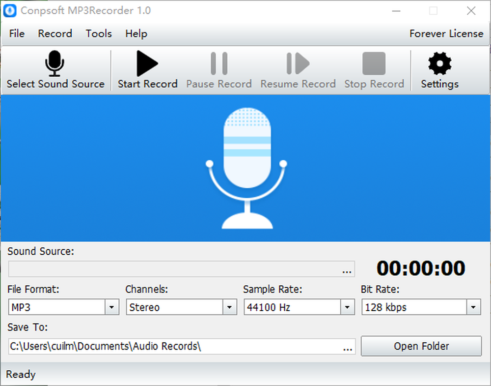 Conpsoft MP3Recorder Screenshot 1